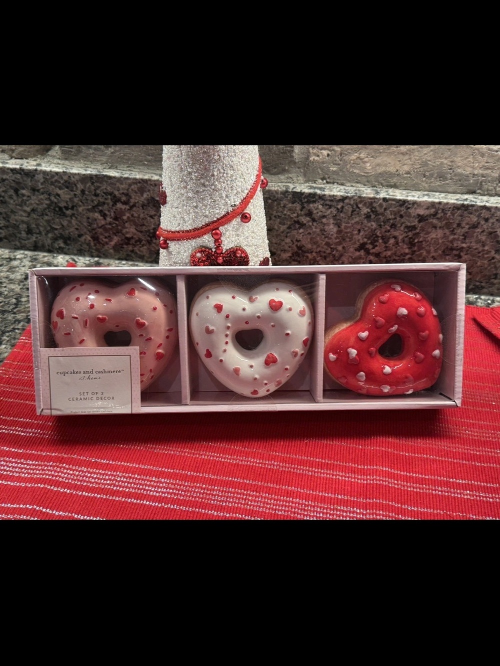 Cupcakes And Cashmere Valentines Day Donuts Pink Pastel Blush Love Ceramic Viral